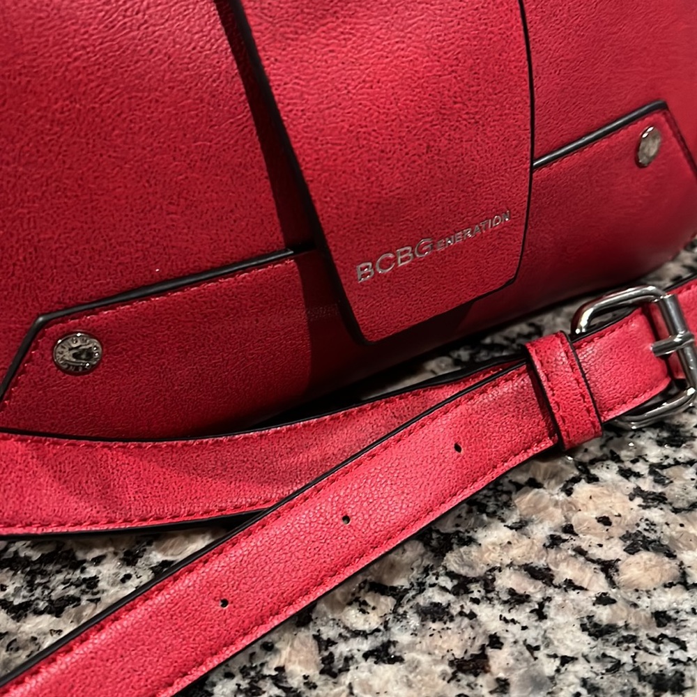 BCBGeneration Crossbody Bag Elle Shoulder Pomegranate Red NWT $148.00 - Picture 12 of 14